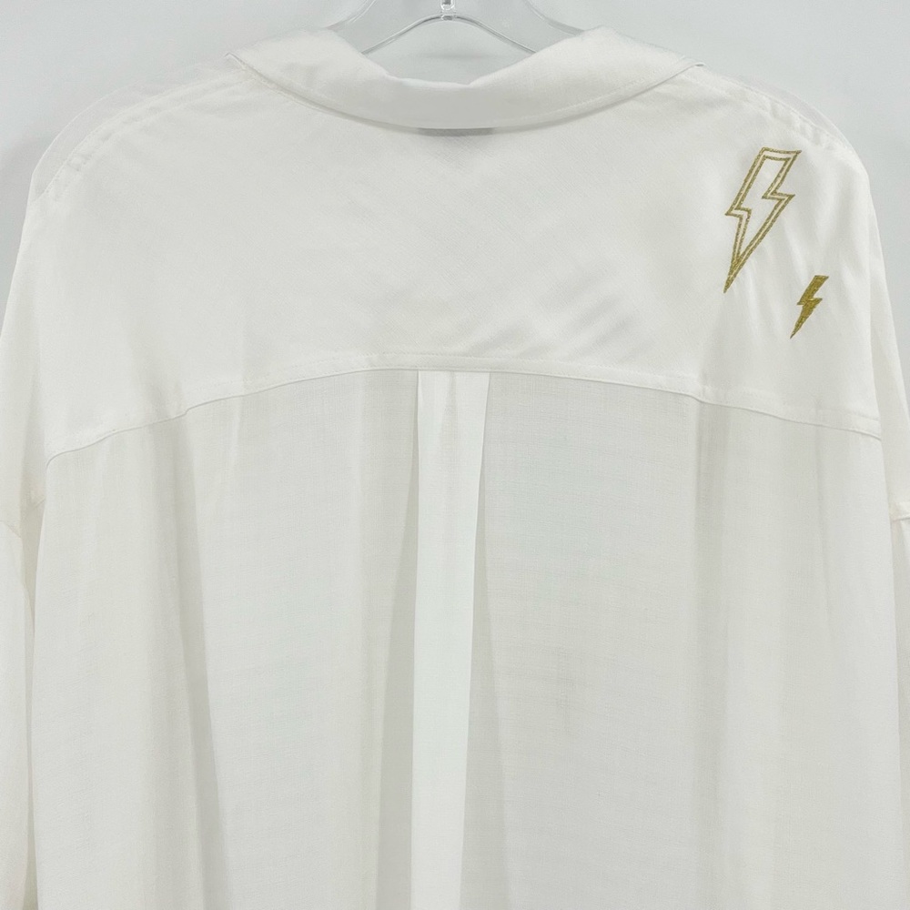 Torrid White Lightning Cloud Dancer Drop Shoulder… - image 6